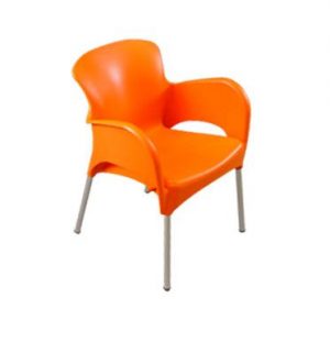 Lounge stoel oranje
