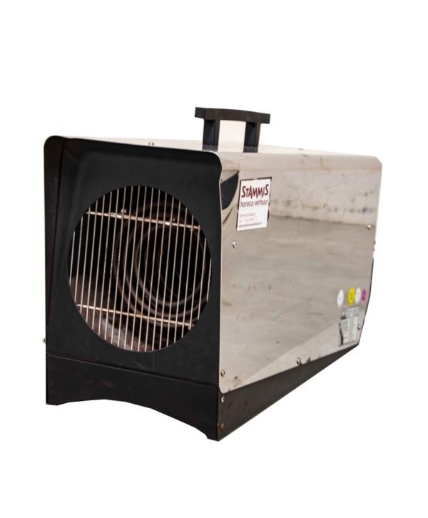Elektroheater rvs 10.5 KW 16Amp stekker incl. ruimtethermostaat