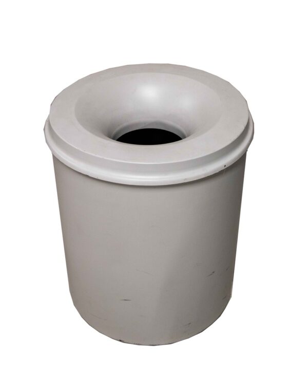 Vlamdovende papierbak lichtgrijs 15 ltr.