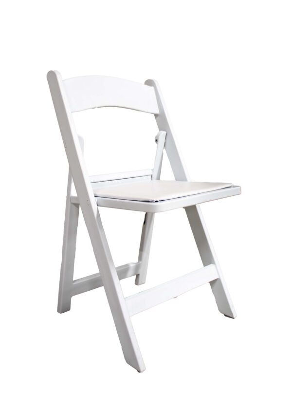 Witte luxe klapstoel